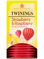 Twinings Strawberry & Raspberry String Tag & Envelope Teabag x 20