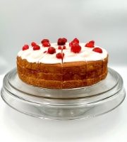 Love Handmade Cakes - Cherry Bakewell Cake Pre-cut 14