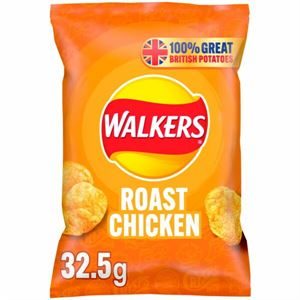 PRE-ORDER 3 DAYS - Walkers Roast Chicken Crisps x 32
