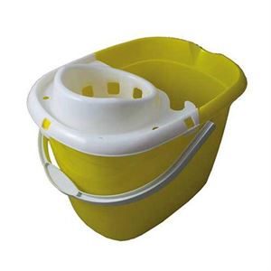 Plastic Mop Wringer Bucket - Yellow