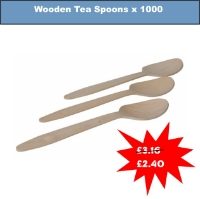 SPECIAL OFFER -Wooden Tea Spoons x 100