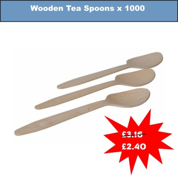 SPECIAL OFFER -Wooden Tea Spoons x 100
