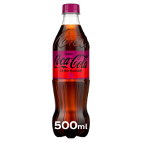 Plastic Bottled Cherry Coke Zero 500ml x 12