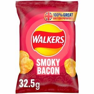 PRE-ORDER 3 DAYS - Walkers Smokey Bacon Crisps x 32