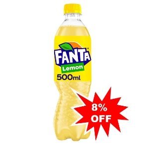 Plastic Bottled Lemon Fanta 500ml x 12