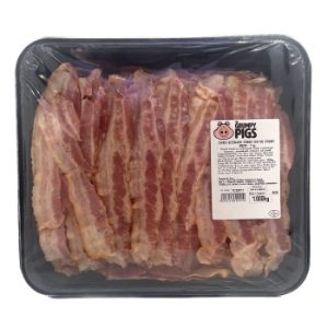 Cooked Crispy Streaky Bacon Slices 1kg