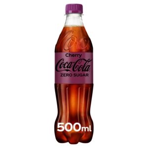 Plastic Bottled Cherry Coke Zero 500ml x 12