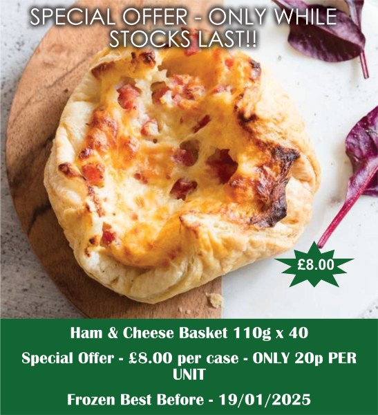 SPECIAL OFFER - Ham & Cheese Basket 110g x 40