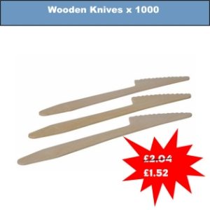 SPECIAL OFFER -Wooden Knives x 100
