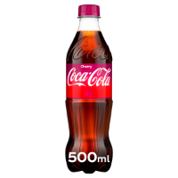 Plastic Bottled Cherry Coke 500ml x 12