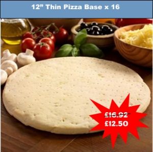 SPECIAL OFFER - 12" Thin Pizza Bases x 16