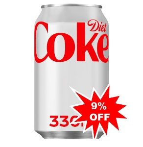 Diet Coke Cans 330ml x 24