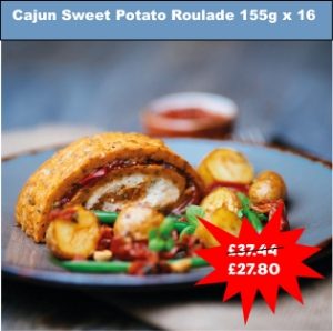 SPECIAL OFFER - Cajun Spiced Sweet Potato Roulade 155g x 16