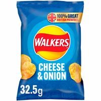 PRE-ORDER 3 DAYS - Walkers Cheese & Onion Crisps x 32