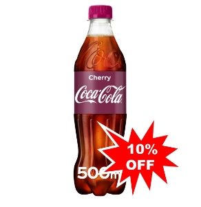 Plastic Bottled Cherry Coke 500ml x 12